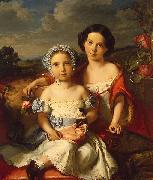 Vital Jean De Gronckel Portrait of Two Children painting